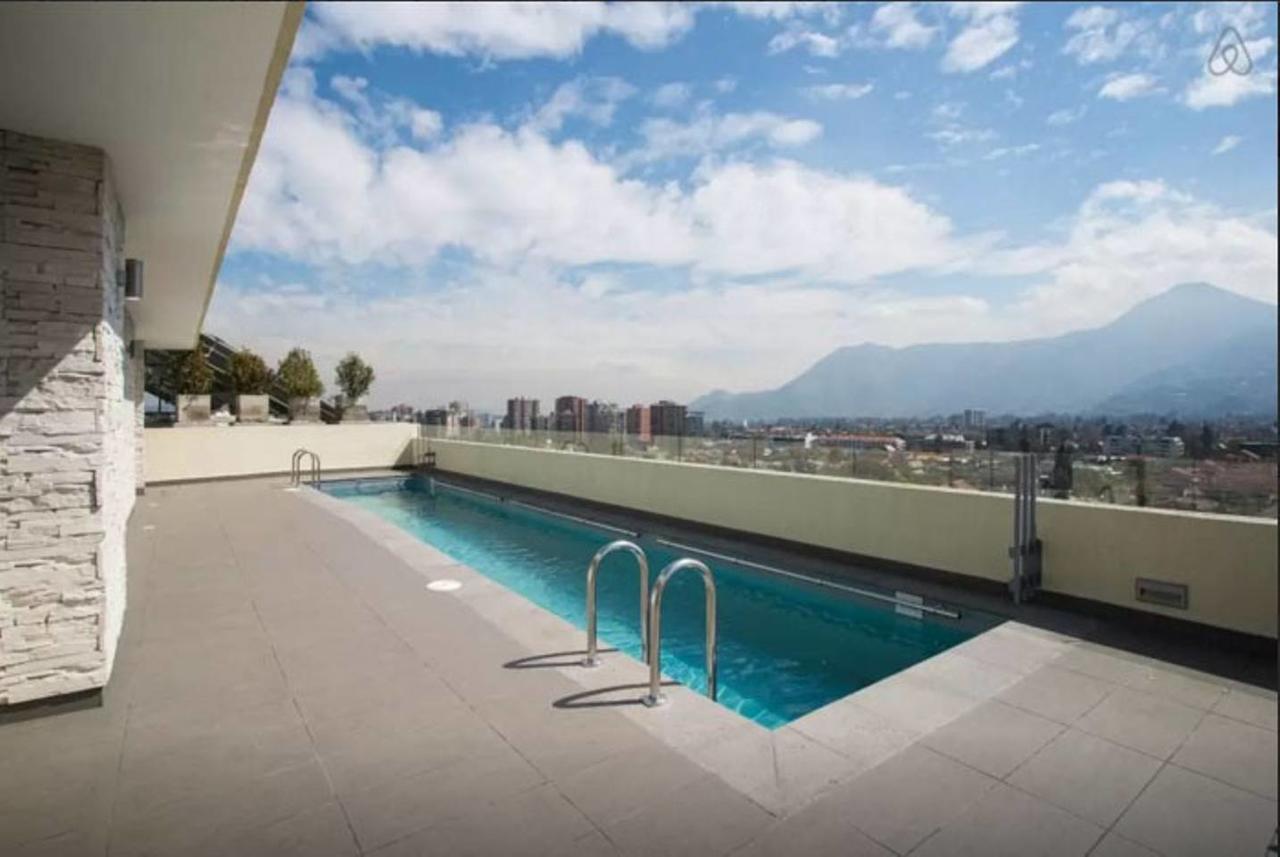 Lotus Blanc Studio- W/ Mountain View, Pool And Gym Santiago del Cile Esterno foto