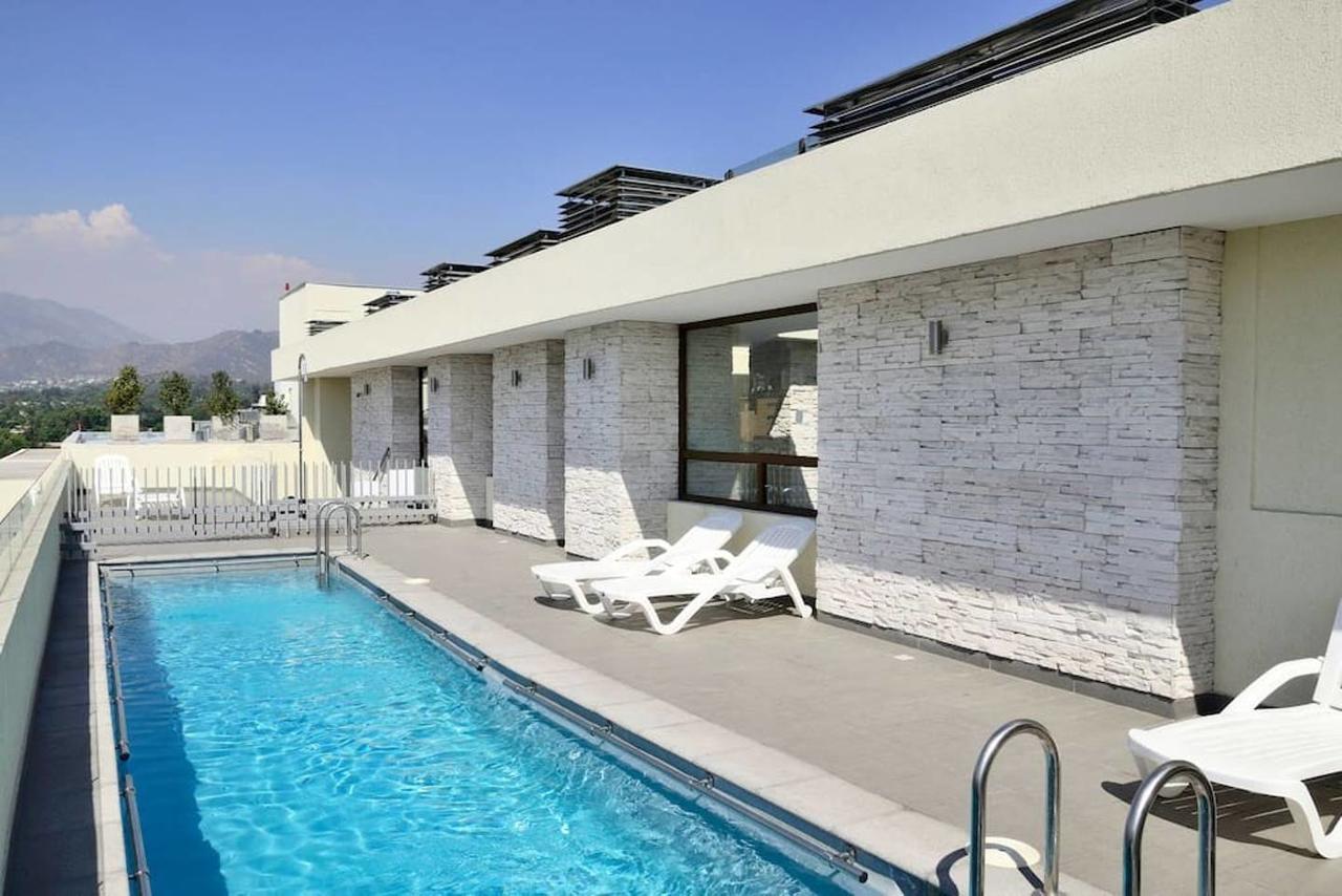 Lotus Blanc Studio- W/ Mountain View, Pool And Gym Santiago del Cile Esterno foto